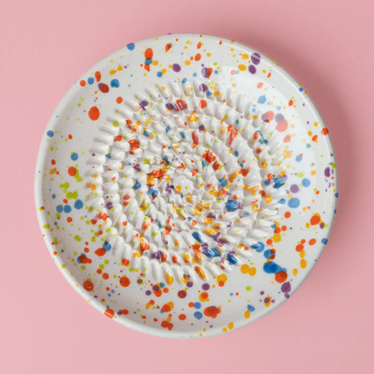 Assiette en céramique PETITE Râpe à Ail / Carnaval