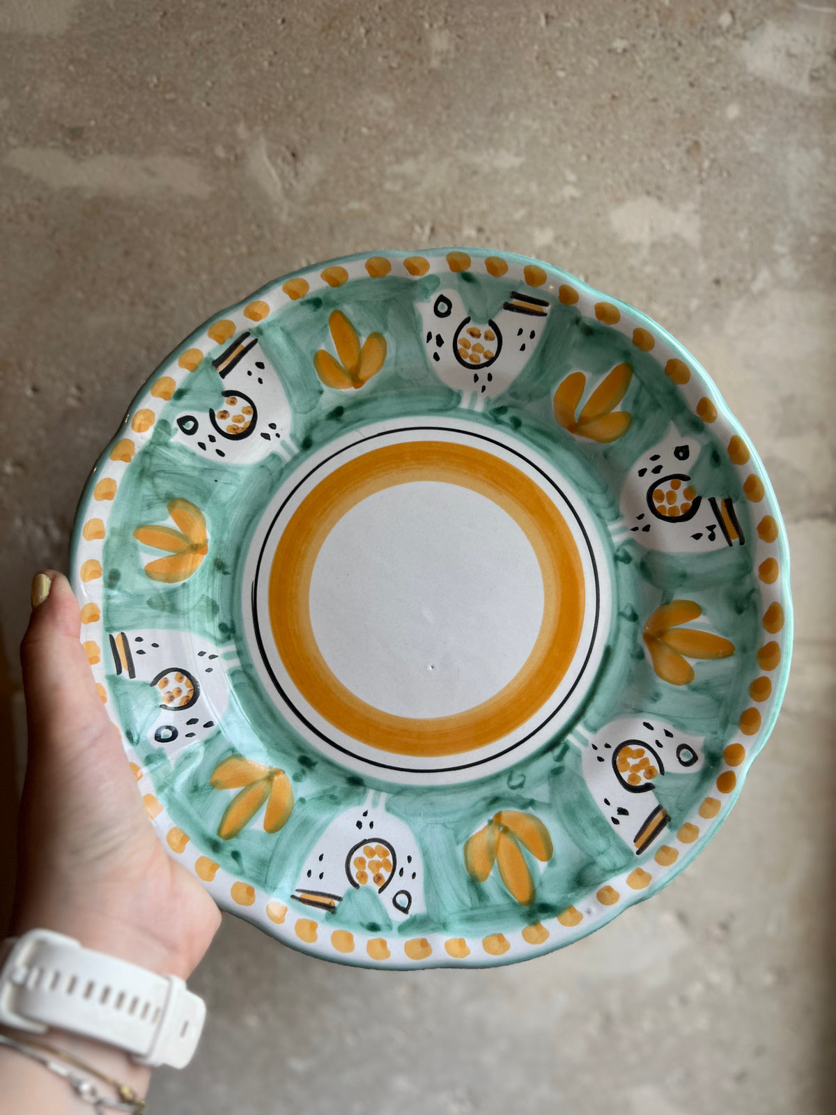 Assiettes italiennes peintes main