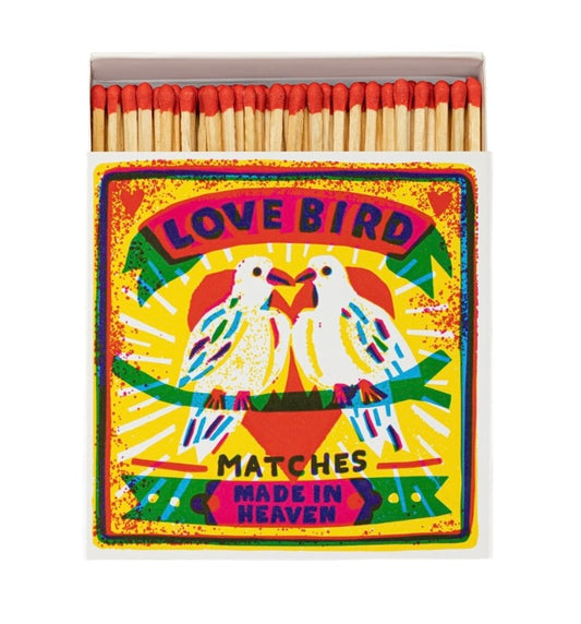 Boîte d’allumettes love birds