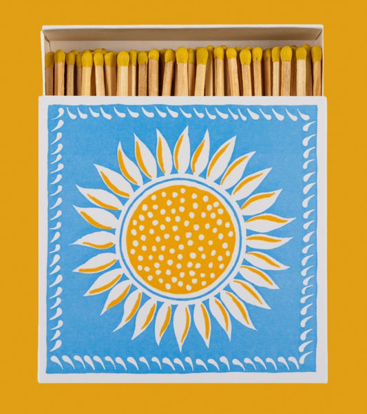 Boîte d’allumettes blue Sunflower matches