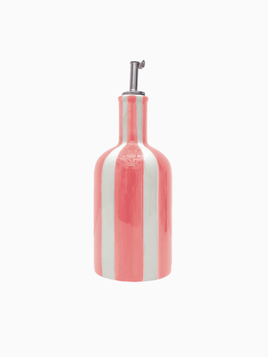 Huilier rayure rose L8 P8 H22cm