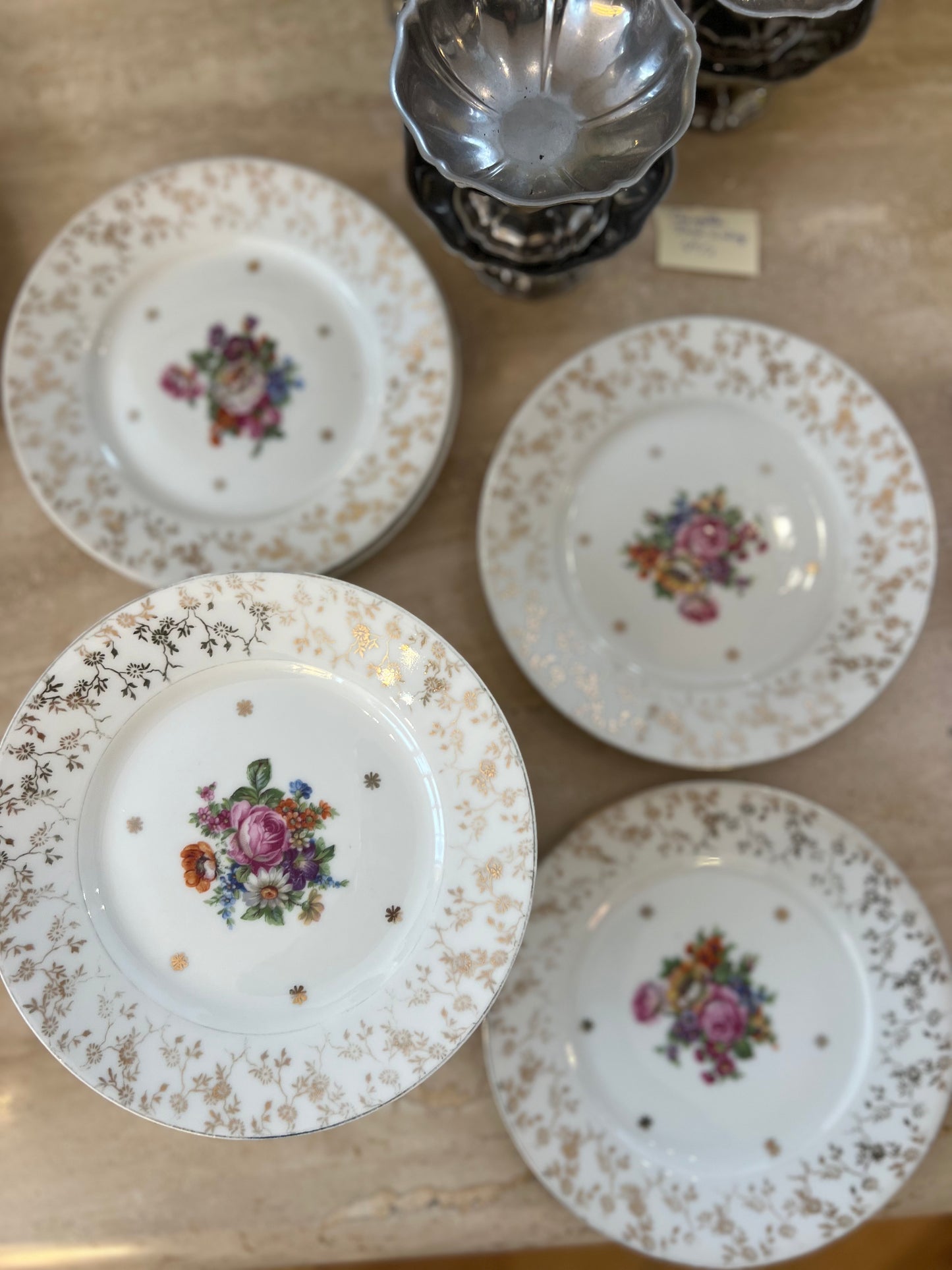 Assiettes dessert vintage Limoges