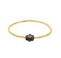 Bracelet le monde est stone mini Flowers onyx noire