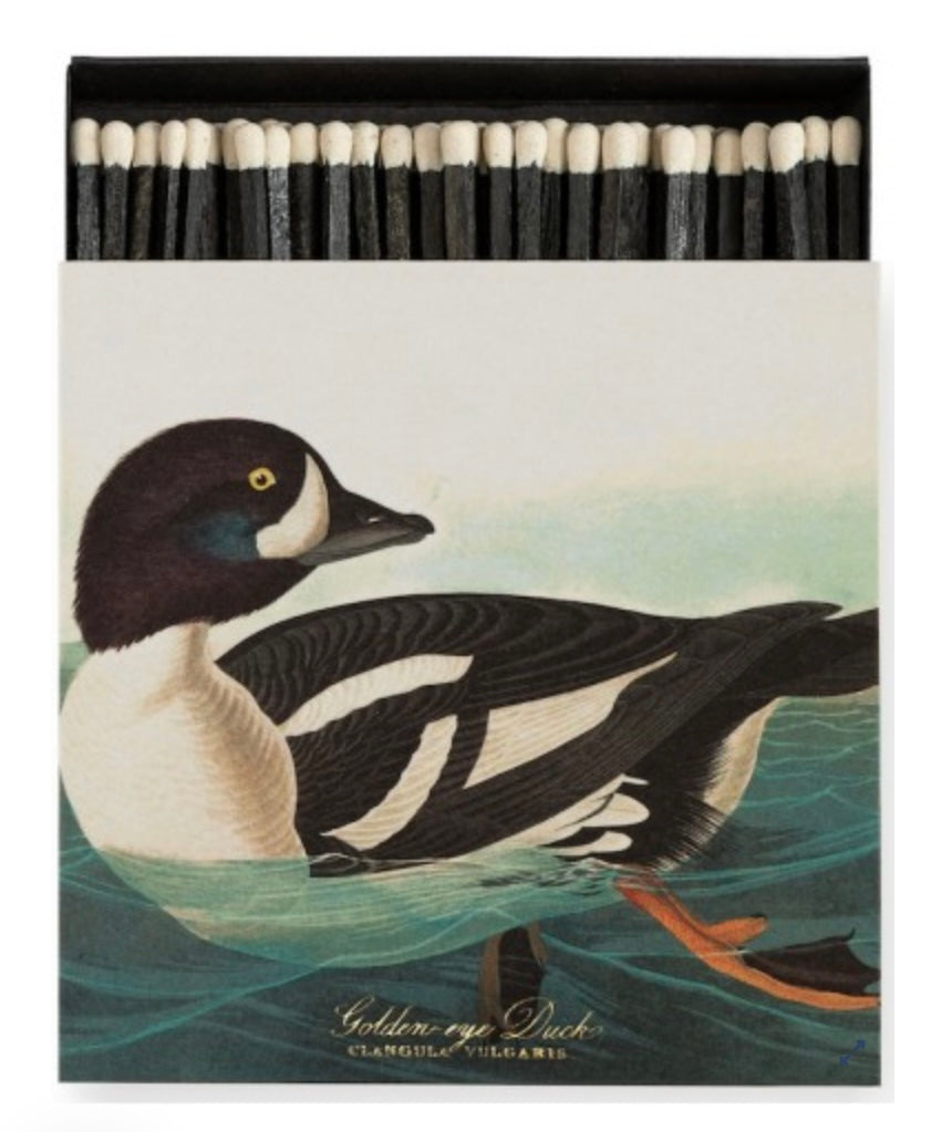 Boîte d’allumettes golden eye duck matches