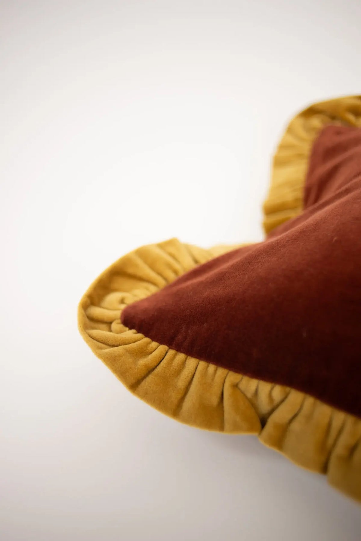 Housse de coussin Doris rouille/jaune 30×50cm