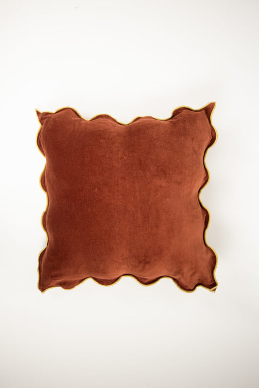 Housse de coussin Lola rouille 50×50cm