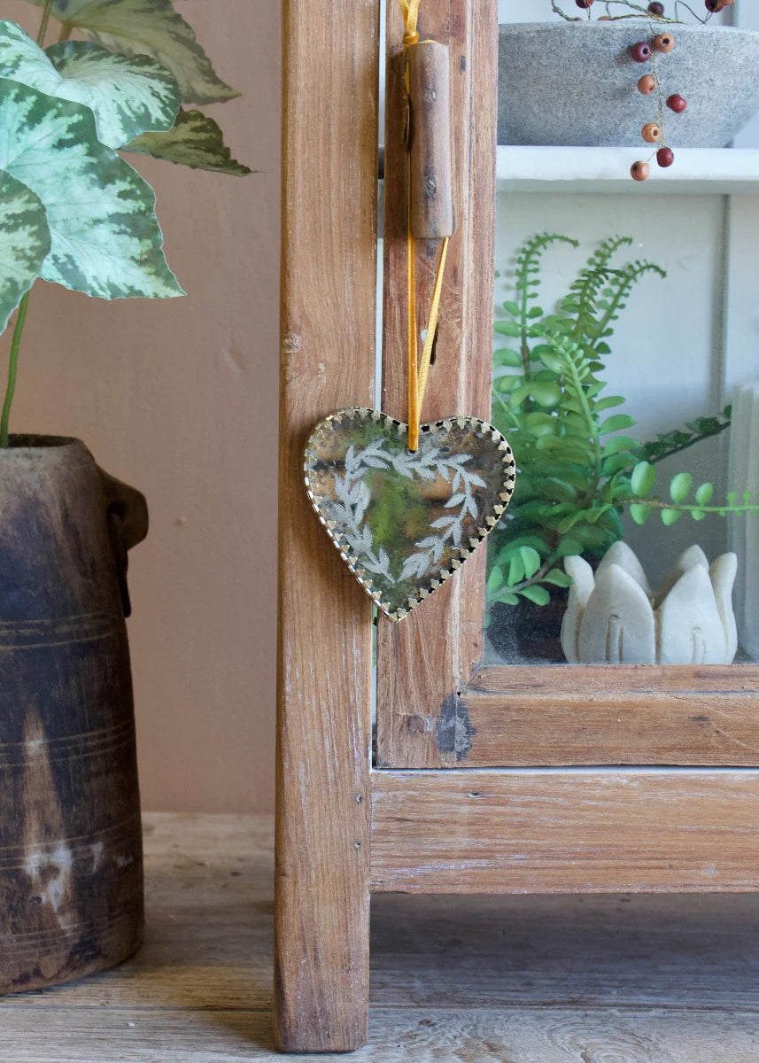 Miroir ornement coeur