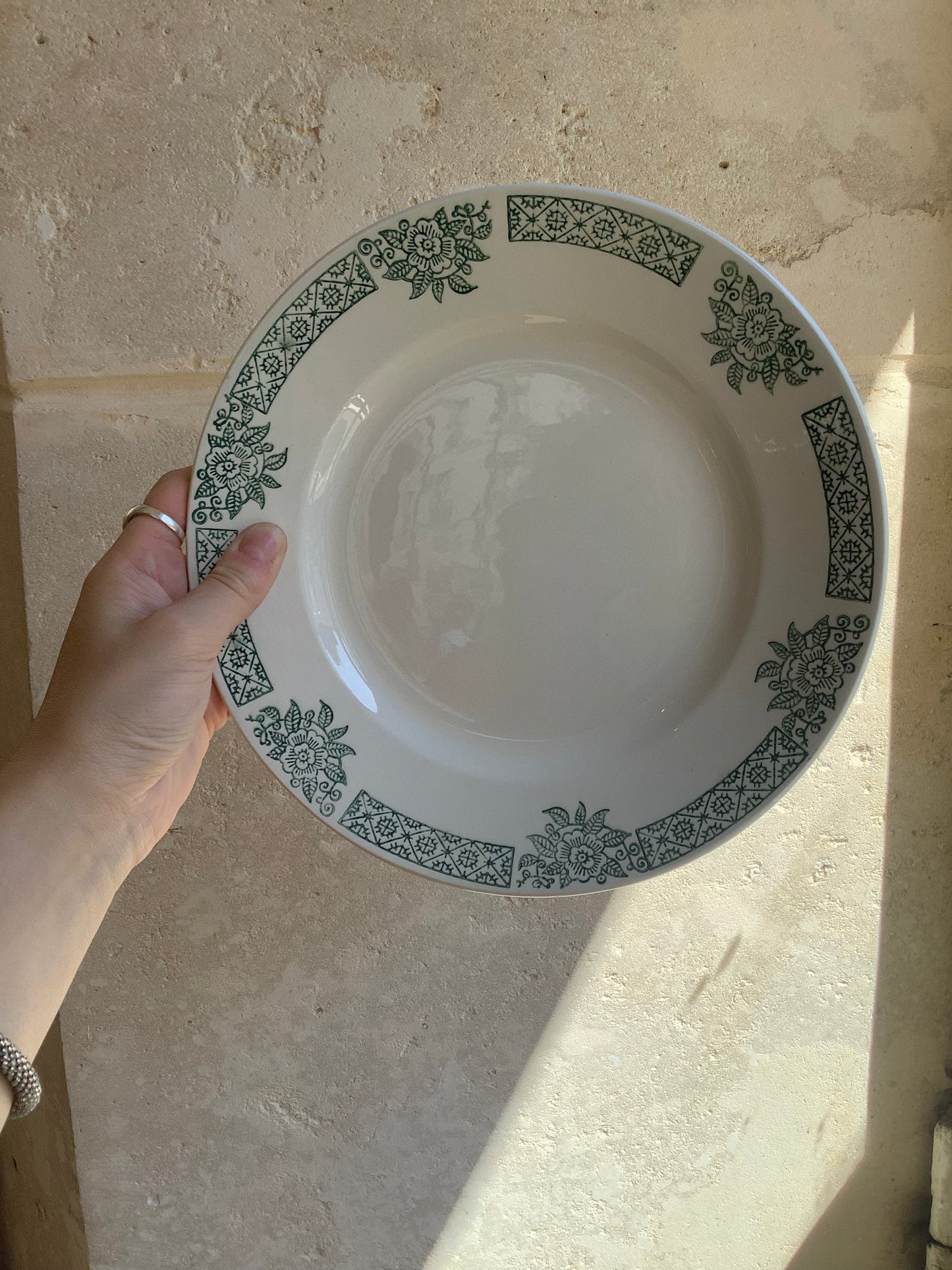 Assiette plate vintage