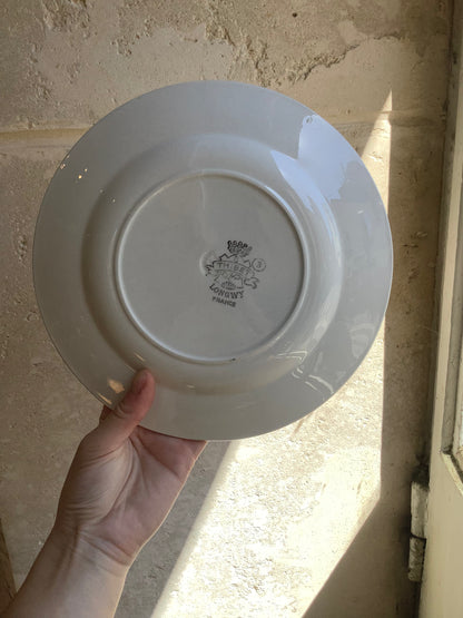 Assiette plate vintage