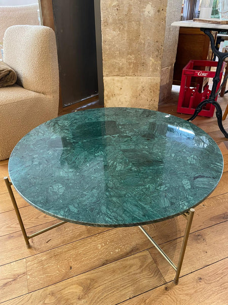 Table basse en marbre vert