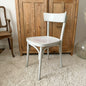 Chaise vintage gris perle