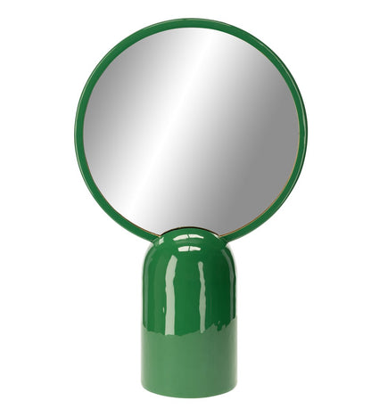 Miroir sur pied disque vert