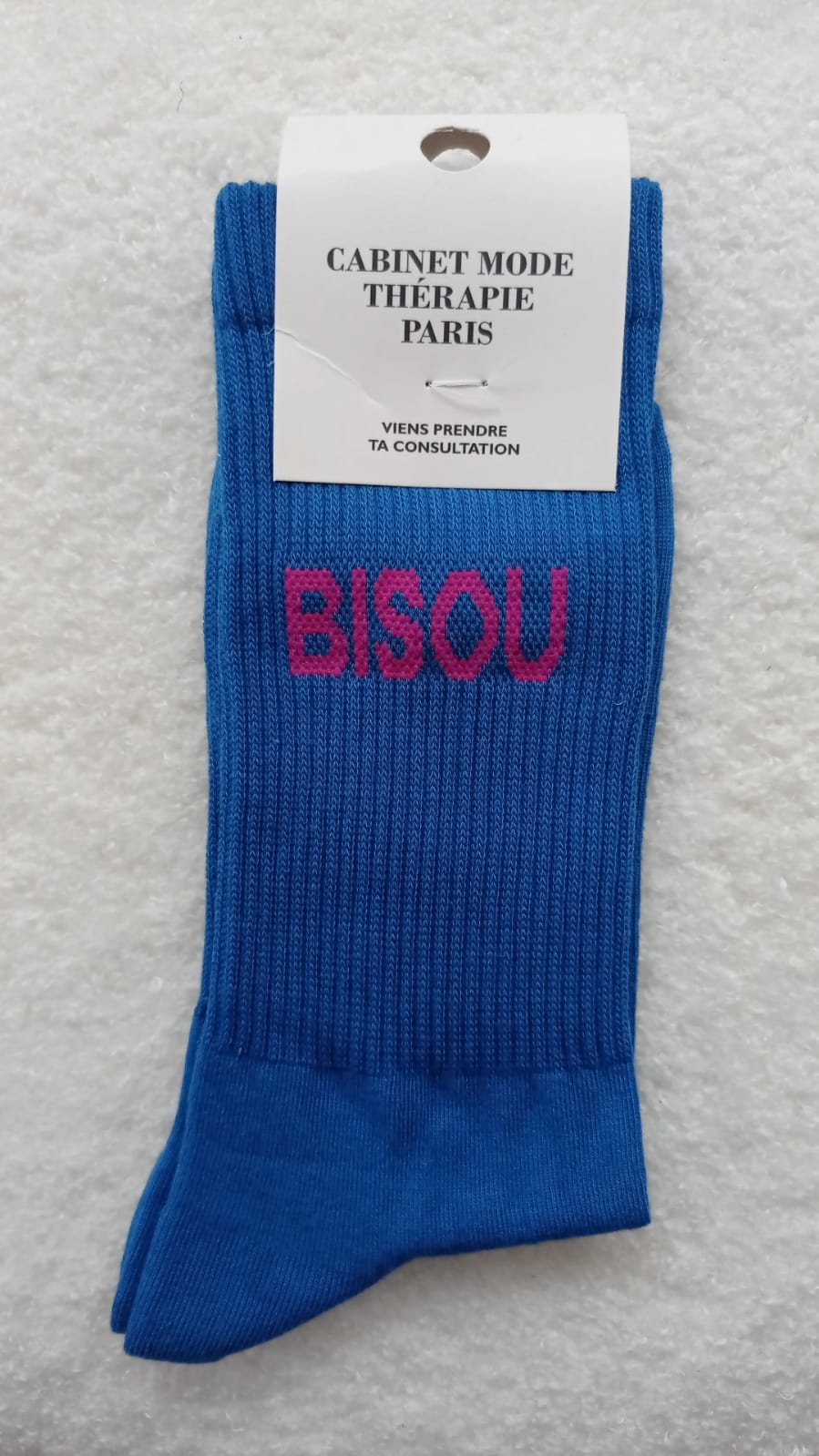 Chaussette Bisou Bleue