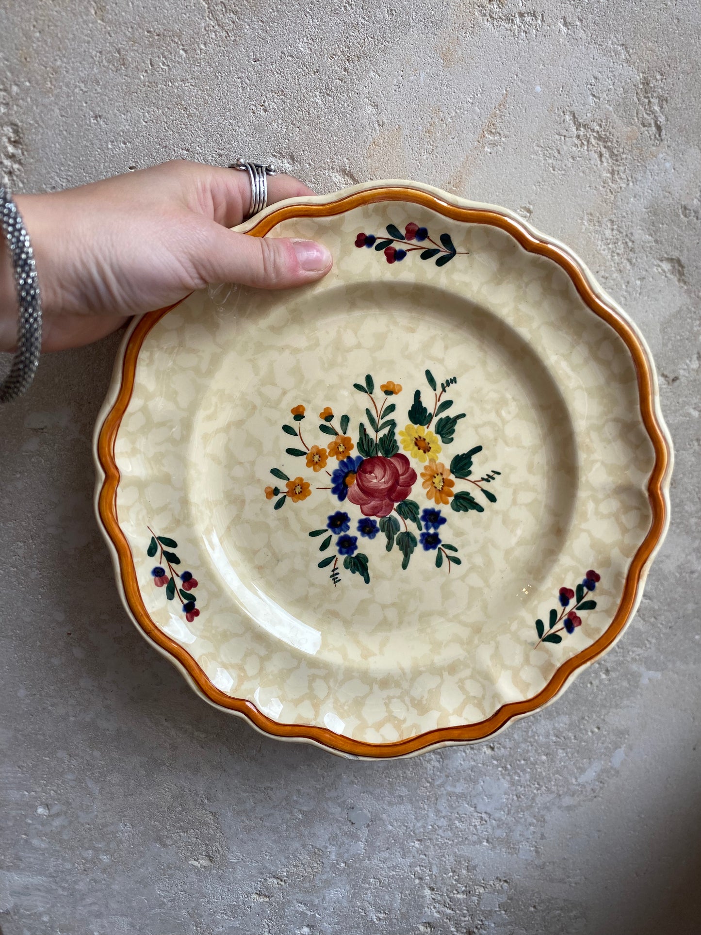 Assiette à dessert vintage 23 cm