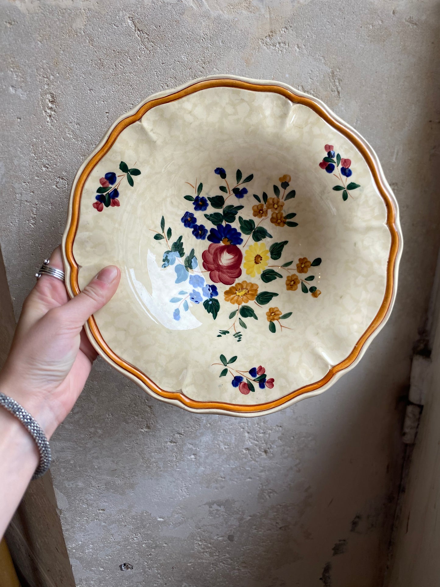 Assiette creuse profonde vintage 26 cm