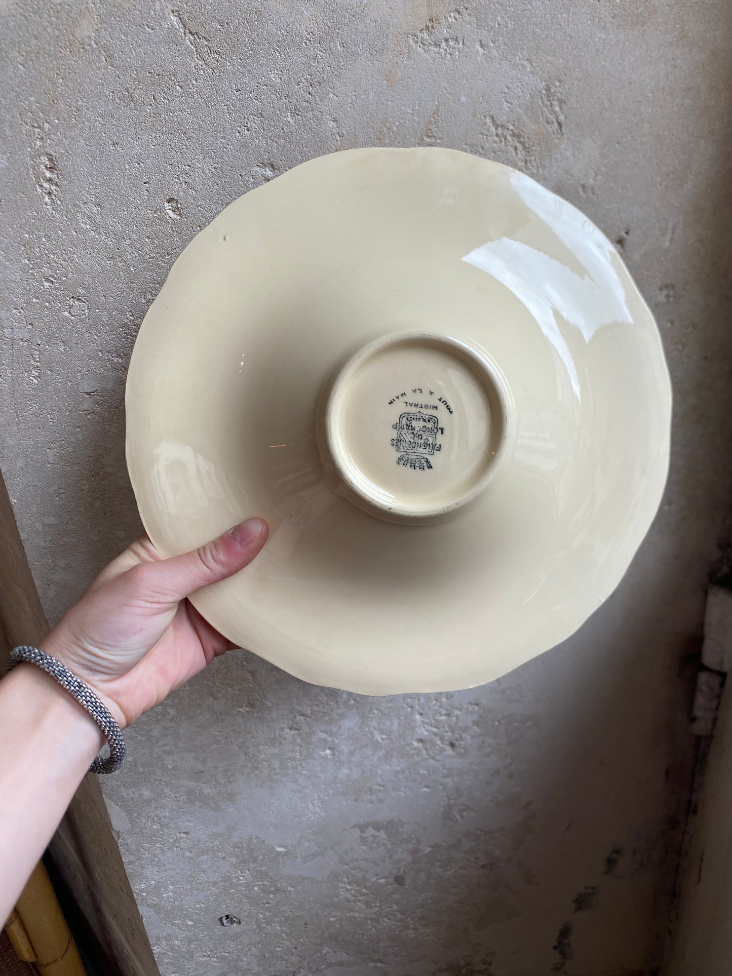 Assiette creuse profonde vintage 26 cm