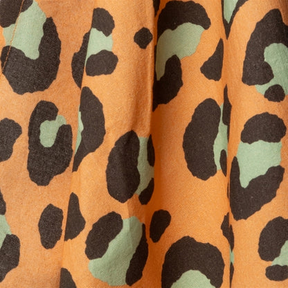 Torchon Leopard Orange/Menthe - 50x70 cm