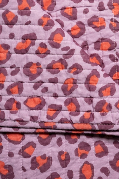 Couverture épaisse - Coton - Violet/Rouge - 135x180cm