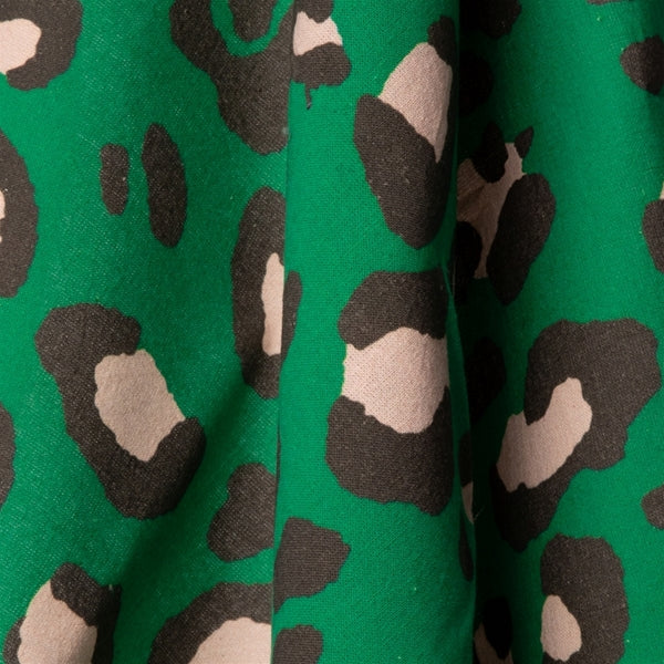 Torchon Leopard Vert/Rose - 50x70 cm