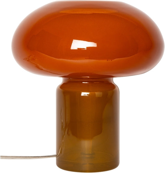 Lampe Verre Marron/Ambre - 23xø22 cm