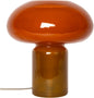 Lampe Verre Marron/Ambre - 23xø22 cm