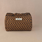 Trousse maquillage froufrou 100 % coton  : Vv moutarde