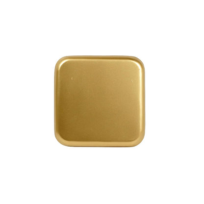 Plateau métal émaillé Arles noir 16x16, bordure dorée