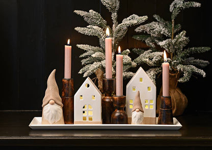 Sapin avec neige - vert 30x51x30cm