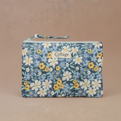 Pochette plate  100 % coton  : Vv moutarde