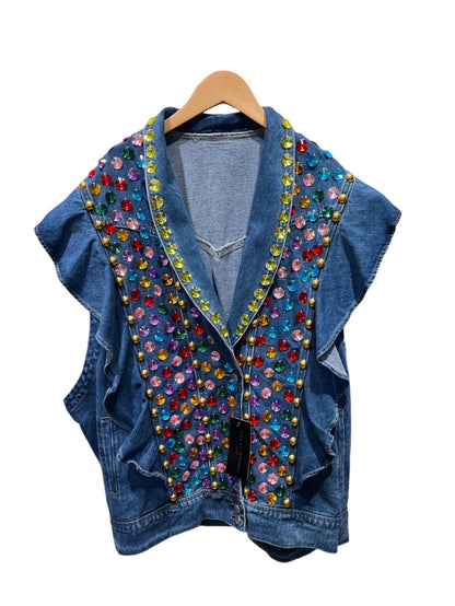 Veste sans manche - Strass