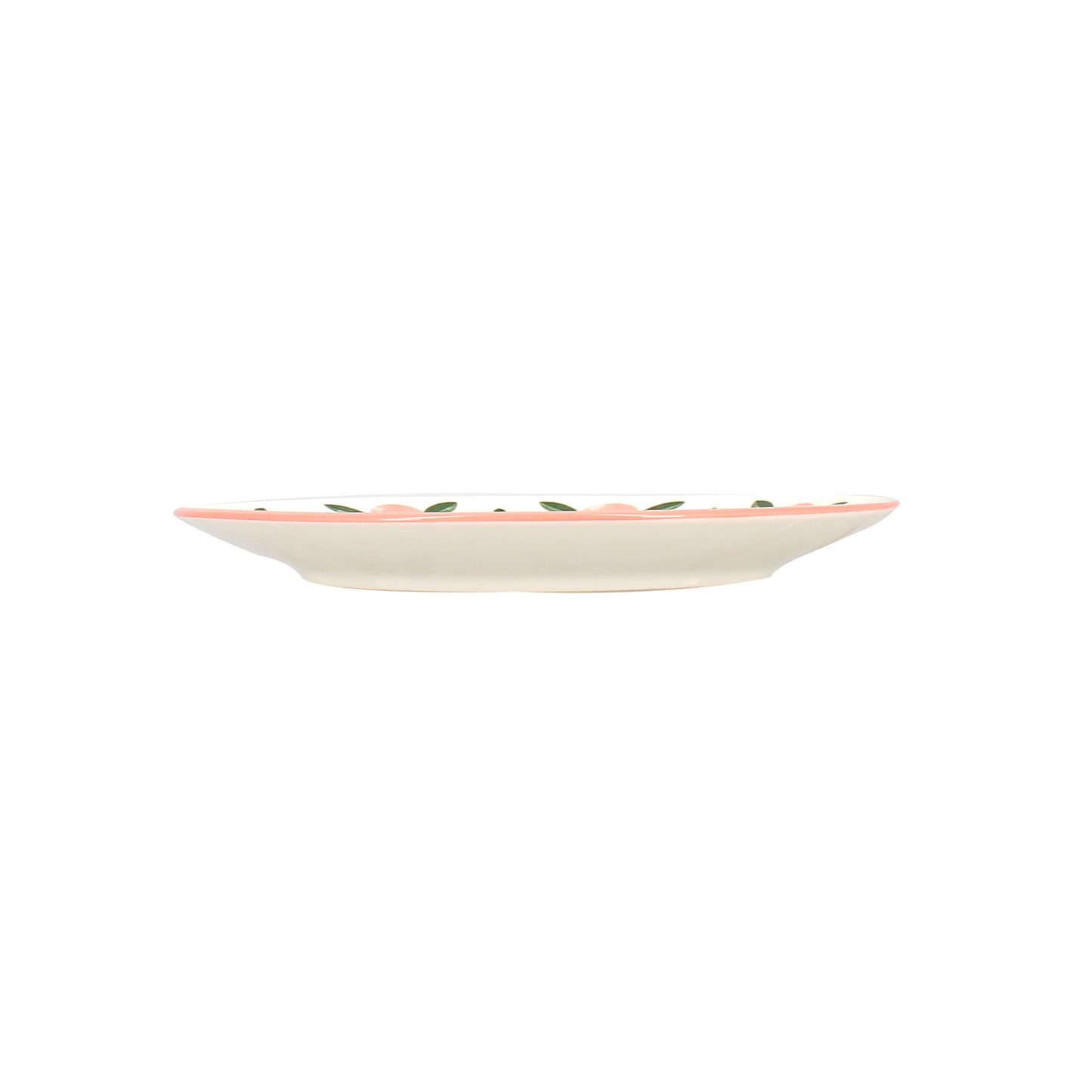 Assiette dessert 19cm en porcelaine florale rose PRIMAVEIRA