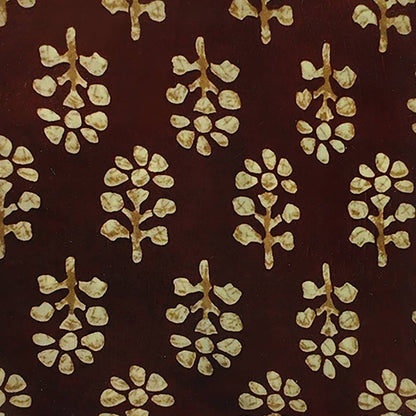 Plateau en métal émaillé Acajou 10x15, bordure dorée