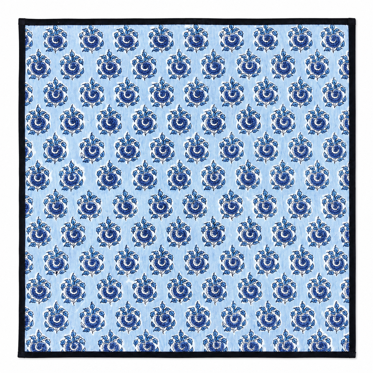 Lot de 4 Serviettes de tables en coton Block Print: Cachemire GM
