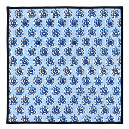 Lot de 4 Serviettes de tables en coton Block Print: Cachemire GM
