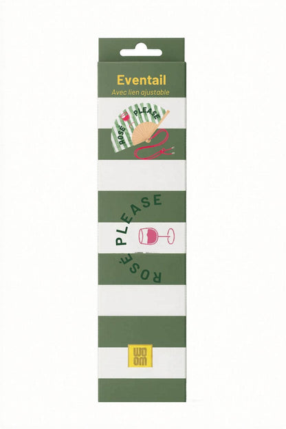 Eventail avec bandoulière - Rosé Please
