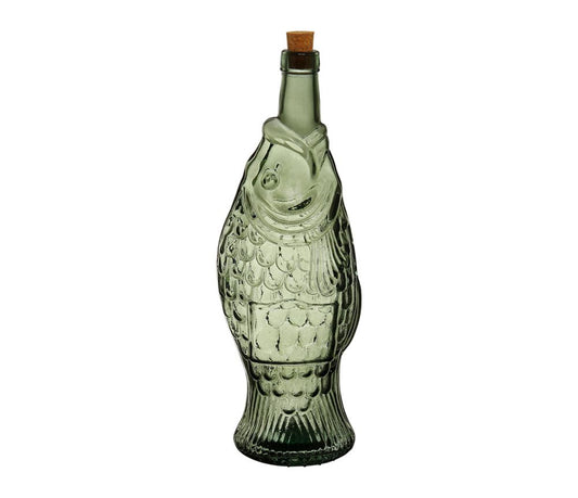 BOUTEILLE POISSON SAUGE 1.1L-D12XH33CM VERRE