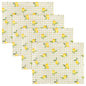 Fruits Citrons Lot de 4 Sets de Table Intérieur/Extérieur Sauge: Sauge / 36 x 46 cm