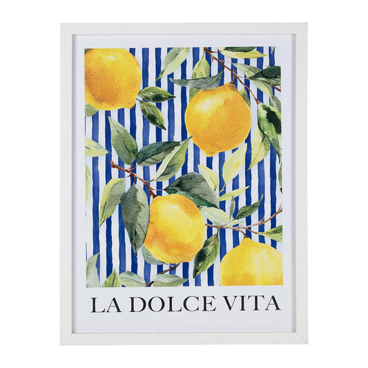 CADRE DECO CITRON MEDI JAUNE 32X42CM