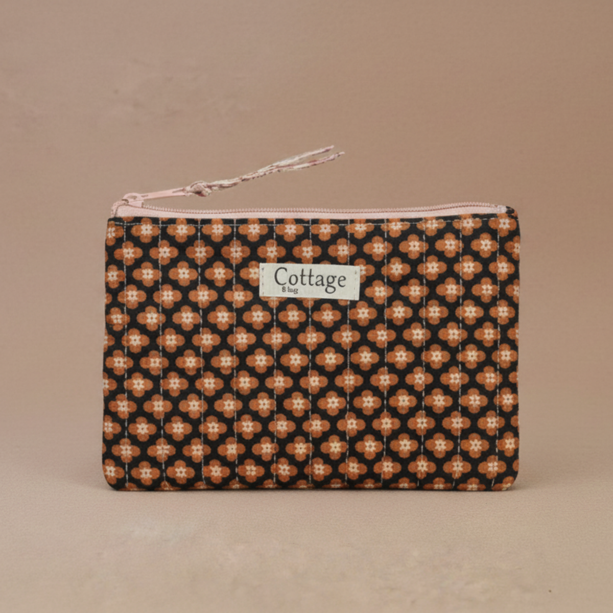 Pochette plate  100 % coton  : Vv orange