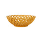 COUPE COLOREA MOUTARDE D20XH6.5CM GRES