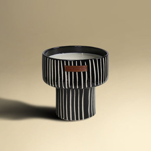 Bougie COUPE ZÉBRÉ senteur Mandarine Majorelle