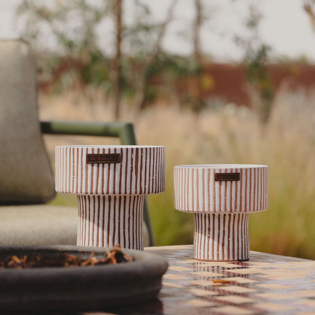 Bougie COUPE ZÉBRÉ TERRA senteur Kamoun Taille M