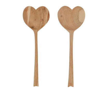 COUVERTS SALADE COEUR X2 DALBERT NATUREL