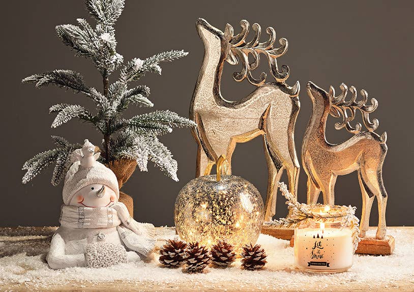 Sapin avec neige - vert 30x51x30cm