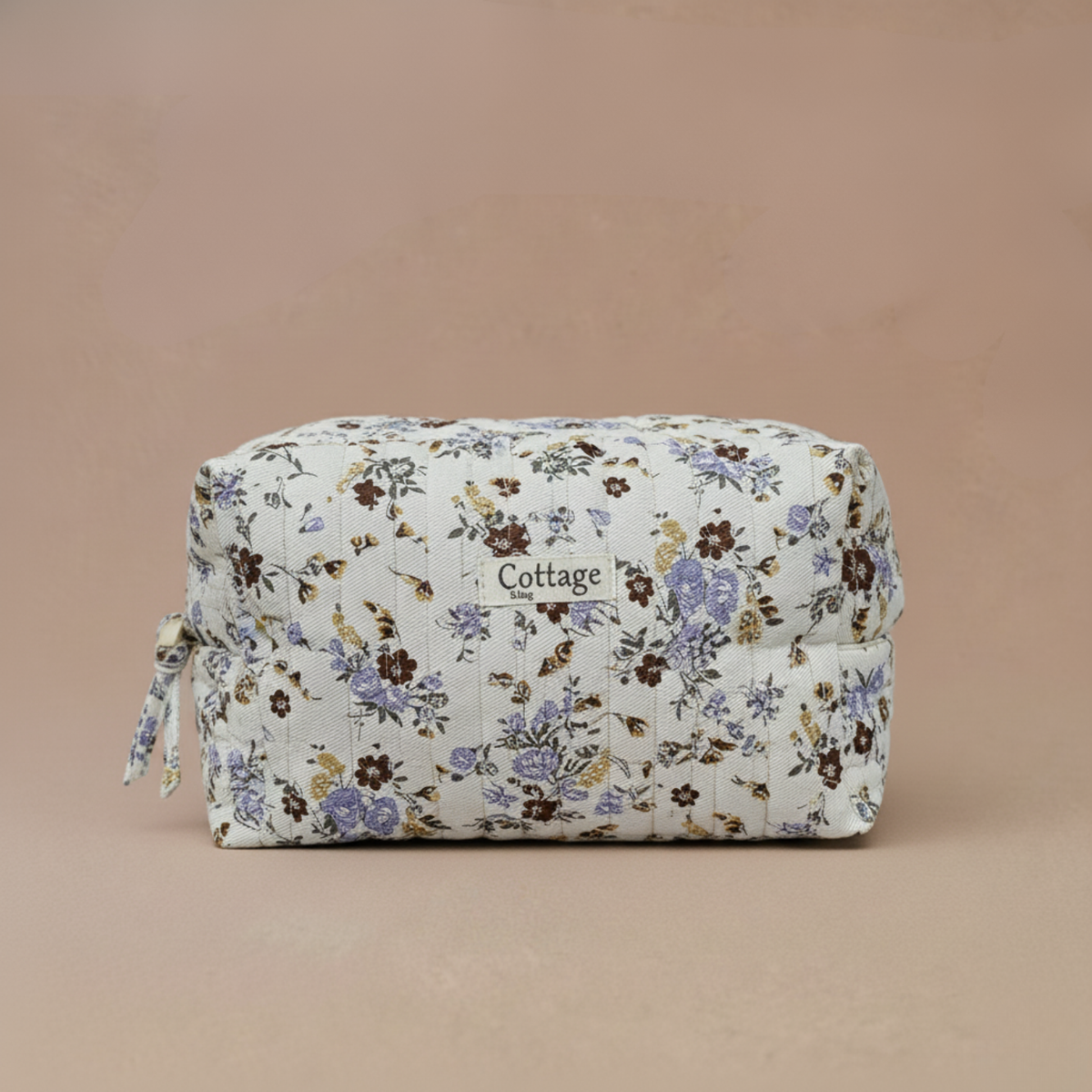 Trousse  de toilette XL 100 % coton  : Léopard simple