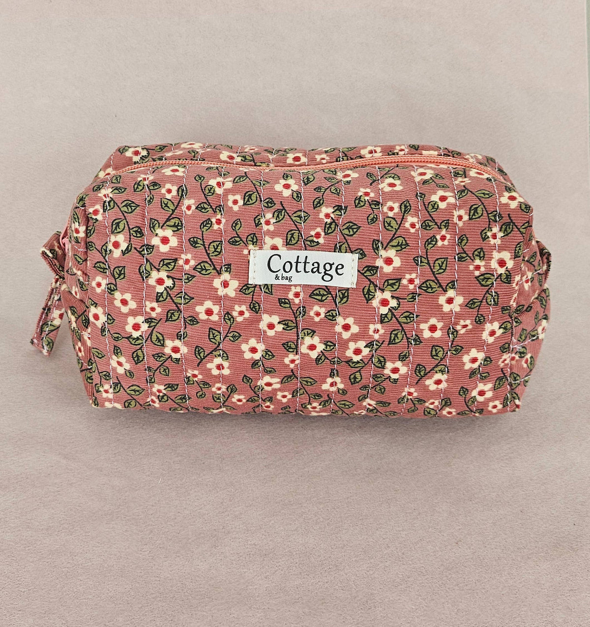 Trousse  de toilette XL 100 % coton  : Léopard simple