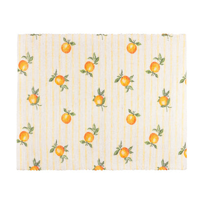 Fruits Oranges Lot de 4 Sets de Table Intérieur/Extérieur Jaune: Yellow / 36 x 46cm