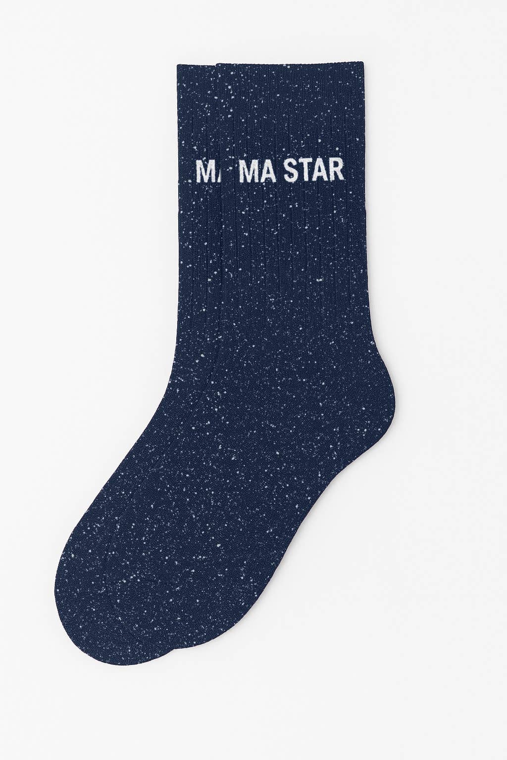 Chaussettes à Paillettes à Message "Ma Star" Marine