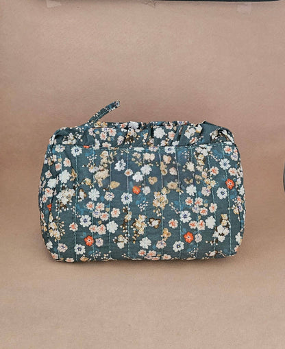 Trousse maquillage froufrou 100 % coton  : Vv orange