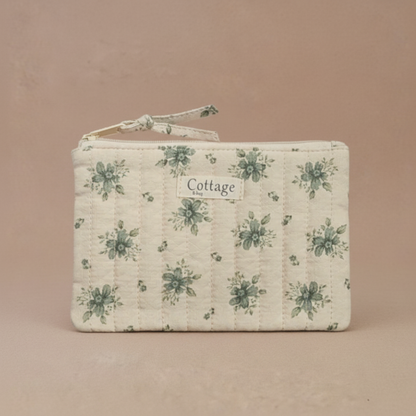 Pochette plate  100 % coton  : Vv moutarde